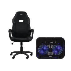 Ігрове крісло SMX Katla + охолоджуюча підставка для ноутбука Devi