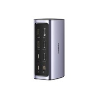 Док-станція UGREEN 12 в 1 (HDMI / DP / RJ45 / AUX / SD)