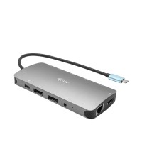 I-tec USB-C Metal Nano Dock 2x DP 1x HDMI 4K LAN Audio PD 100 Вт