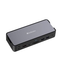 Verbatim USB-C Pro 2xHDMI DP RJ45 4xUSB 4xUSB-C SD microSD audio