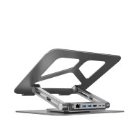 Поворотна підставка для ноутбука Unitek зі станцією USB-C