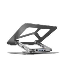 Поворотна підставка для ноутбука Unitek зі станцією USB-C
