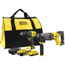 Stanley SFMCK216MDS FatMax V20 Набір з 2 предметів (18 В/1 x 4,0 Аг/1 x 2,0 Аг), сумка