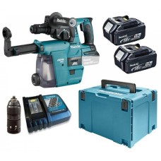 Ударний дриль Makita DHR243RTJW SDS-Plus Li-ion LXT (2x5.0Ah/18V) Makpac + DX02