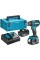 Акумуляторний дриль-шуруповерт Makita DDF485RFJ LXT (2x18V/3.0Ah) Makpac