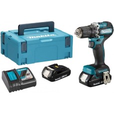 Дриль-шуруповерт Makita DDF487RAJ LXT (2x2,0Ah+DC18RC)+MAKPAC