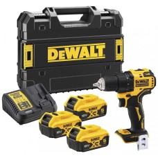 Акумуляторний дриль-шуруповерт DeWALT DCD708P3T з кейсом (65 Нм/18 В/3 x 5 Аг) Tstak