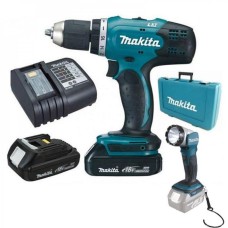 Акумуляторна викрутка Makita DDF453SYEL (18 В/2 x 1,5 Аг) у футлярі