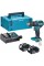 Акумуляторний ударний дриль Makita DHP485RAJ LXT (2x2.0Ah/18V) Makpac