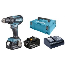 Акумуляторний безщітковий ударний шуруповерт Makita DHP485SFJ LXT (18V/2x3.0 Ah) Makpac