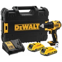 Компактний акумуляторний дриль-шуруповерт DeWALT DCD708D2T 65 Нм XR (18 В/2 × 2,0 Аг) Tstak