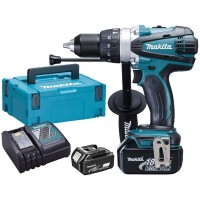 Акумуляторний ударний дриль Makita DHP458RTJ з літій-іонним акумулятором LXT (2x5.0 Ah/18V) Makpac