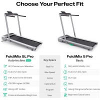 Бігова доріжка Urevo FoldiMix 5 Pro сріблястого кольору