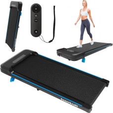 Електрична бігова доріжка для дому Bauerkraft з дисплеєм для ходьби та кардіо, синя
