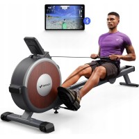 Веслувальний тренажер MERACH до 160 кг для домашнього використання Bluetooth 16 рівнів опору