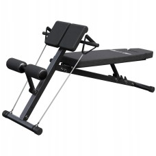 Багатофункціональна регульована лава Gorilla Sports з еспандерами