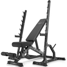 Комплект Marbo Sport MS24_2.0 | Двостороння лава + багаторівневі стійки (2 шт.)