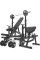 Комплект Marbo Sport MS5_2.0_83KG | Двостороння лава + регульовані стійки + лава Скотта з регульованою опорою + комплект грифів і навантажень 83 кг