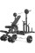 Комплект Marbo Sport MS2_2.0_113KG | Двостороння лава + регульовані стійки + комплект грифів і навантажень 113 кг