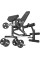 Комплект Marbo Sport MS39_2.0_42KG_G | Двостороння регульована лава + лава Скотта + жим + комплект грифів і гумових навантажень 42 кг