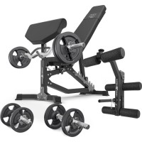 Комплект Marbo Sport MS39_2.0_42KG | Двостороння регульована лава + лава Скотта + жим + комплект грифів і навантажень 42 кг