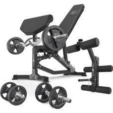 Комплект Marbo Sport MS39_2.0_42KG | Двостороння регульована лава + лава Скотта + жим + комплект грифів і навантажень 42 кг