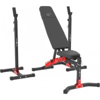 Комплект Marbo Sport MH19: регульована тренувальна лава + регульовані стійки 