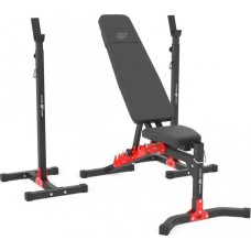 Комплект Marbo Sport MH19: регульована тренувальна лава + регульовані стійки 