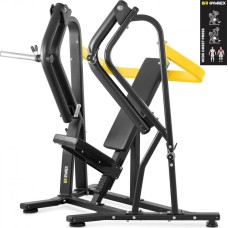 Тренажер Gymrex для тренування м'язів грудей і плечей з вільними вагами WIDE CHEST PRESS