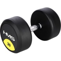 Гантель HMS ‎‎HG PRO з гумовим покриттям 1 x 30 кг