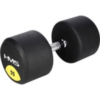 Гантель HMS HG PRO з гумовим покриттям 1 x 55 кг