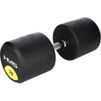 Гантель HMS HG PRO з гумовим покриттям 1 x 70 кг