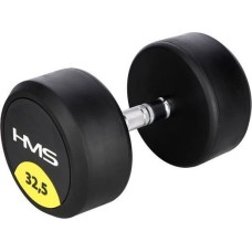 Гантель HMS HG PRO з гумовим покриттям 1 x 32,5 кг