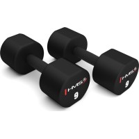 Гантелі з поліуретану HMS HPT09 2 x 9 кг