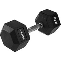 Гантель HMS Hex Pro з гумовим покриттям 1 x 22,5 кг