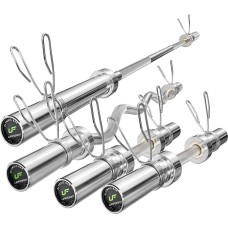 Комплект OLG1 | Олімпійська штанга 180 см + Олімпійська штанга ламана 120 см + 2 короткі олімпійські штанги 50 см - UpForm