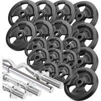 Набір посилених грифів та навантажень 113 кг — Marbo Sport