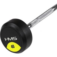Штанга з гумовим покриттям HMS, 40 кг (GSL-40)