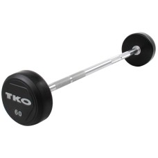 Пряма штанга з гумовим покриттям TKO 35 кг (K805R-35)