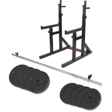 Стійка для штанги Gorilla Sports + пряма штанга 40 кг (100738-00065-0001)