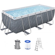Басейн BESTWAY Steel Pro Max 412 x 201 x 122 см, з картриджним фільтром 56722