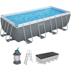 Басейн BESTWAY Steel Pro Max 488 x 244 x 122 см з піщаною фільтрацією 56671