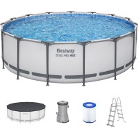 Басейн BESTWAY Steel Pro Max 457 x 122 см з картриджним фільтром 56438