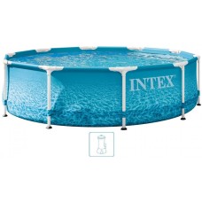 Басейн INTEX METAL FRAME BEACHSIDE 305 × 76 см з фільтрацією 12 В 28208GN