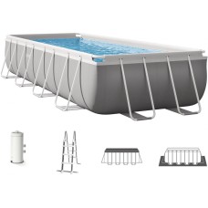 Басейн INTEX PRISM FRAME 488 × 244 × 107 см з фільтрацією 220–240 В 26792NP