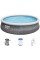 Басейн BESTWAY Fast Set Rattan 457 x 107 см з картриджним фільтром 57372