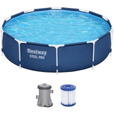 Басейн BESTWAY Steel Pro 305 x 76 см з картриджним фільтром 56679