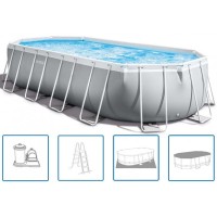 Басейн INTEX PRISM FRAME 610 × 305 × 122 см з фільтрацією 220–240 В 26798NP