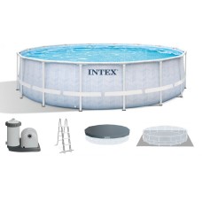 Басейн INTEX CHEVRON PRISM FRAME 488×122 см з картриджним фільтром 220–240 В 26746NP