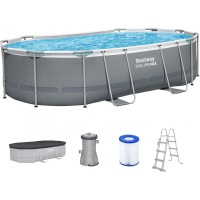Басейн BESTWAY Steel Pro Max 488 x 305 x 107 см з картриджним фільтром 56448